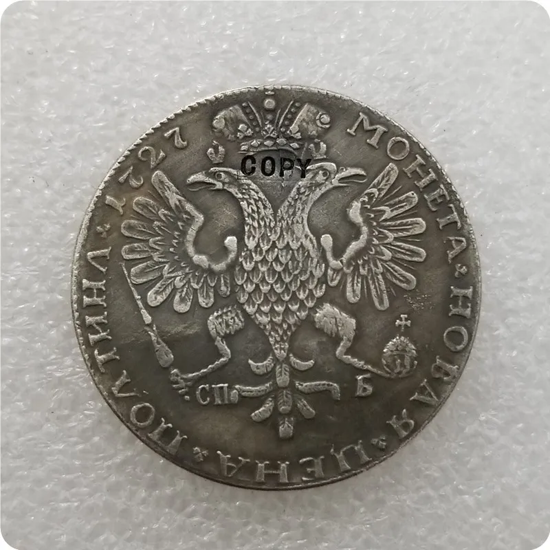 Россия, Современная копия медали, Петр II, 1727 полтина имитация монеты памятные монеты-копии монет медаль коллекционные монеты