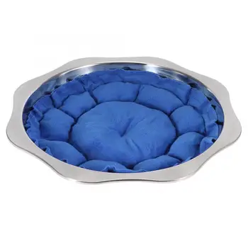 

Stainless Steel Pet Thermostatic Basin Cat Heating Cooling Nest Constant Temperature Pot Bed US Plug 110-220V