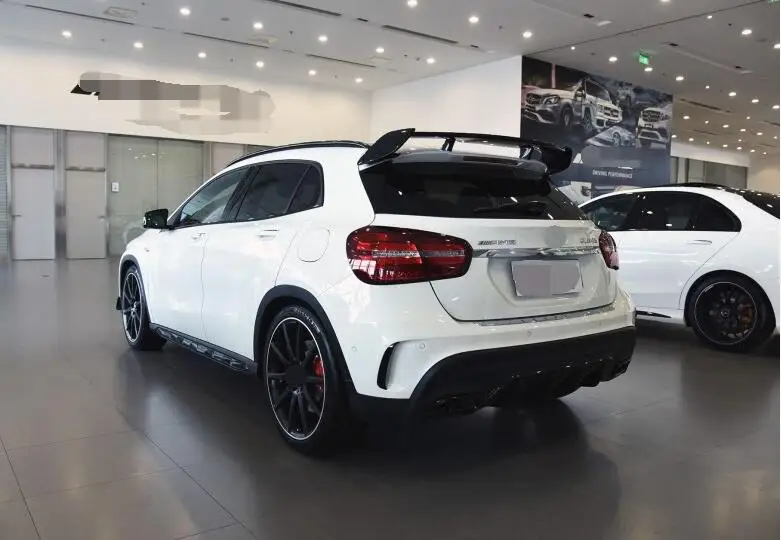 Для X156 GLA200 спойлер- Mercedes-Benz GLA250 GLA45 gla260спойлер ABS пластик Материал заднее крыло автомобиля Цвет задний спойлер