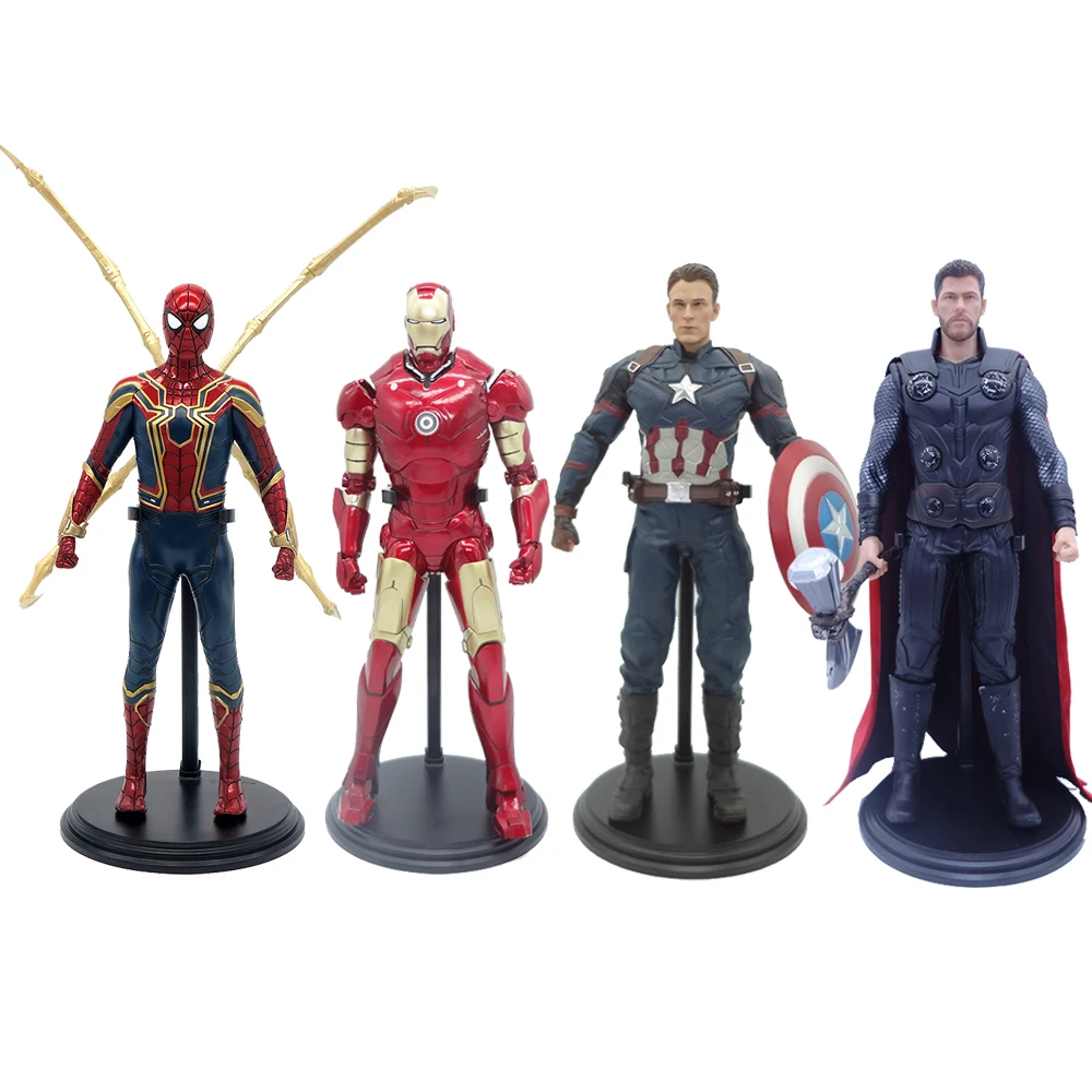 

Movie Avengers 4 Endgame Infinity Civil War Toys Thor Captain America Iron Man Iron Spider Man Action Figure Model Toy Doll Gift