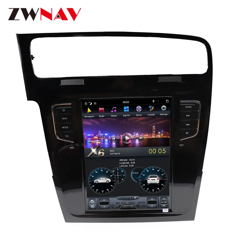 Flash Deal 4GB RAM Android 8.1 Tesla style Car GPS navigation For Volkswagen/VW GOLF 7 2013+ multimedia player headunit radio tape recorder 4