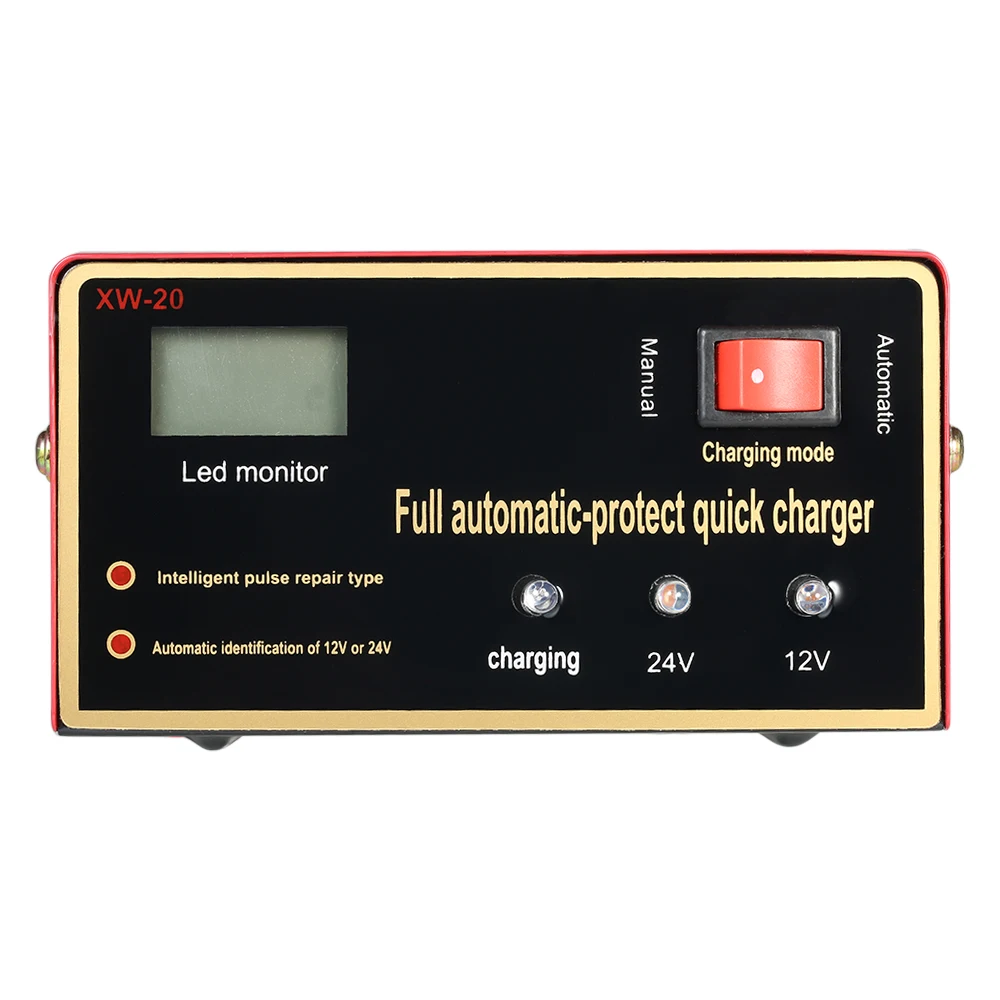 12 V/24 V интеллигентая(ый) автоматический светодиодный Зарядное устройство ремонт импульса Тип сопровождающий для свинцово-кислотный Батарея и литий Батарея 140W AC220V
