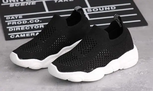 Baby Toddler Flats Sports Breathable Kids Shoes Boys Girls Casual Sneakers Student Single Shoes
