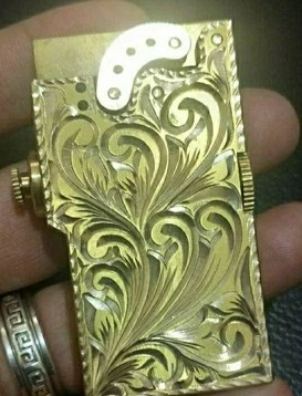 2 face flower 2 HJSY 3 стиля 6,5*3,4*1,5 см 160 г латунь ручная работа панк стимпанк тяжелый автоматический керосин Тренч Зажигалка антикварная коллекция - Цвет: 2 face flower 2