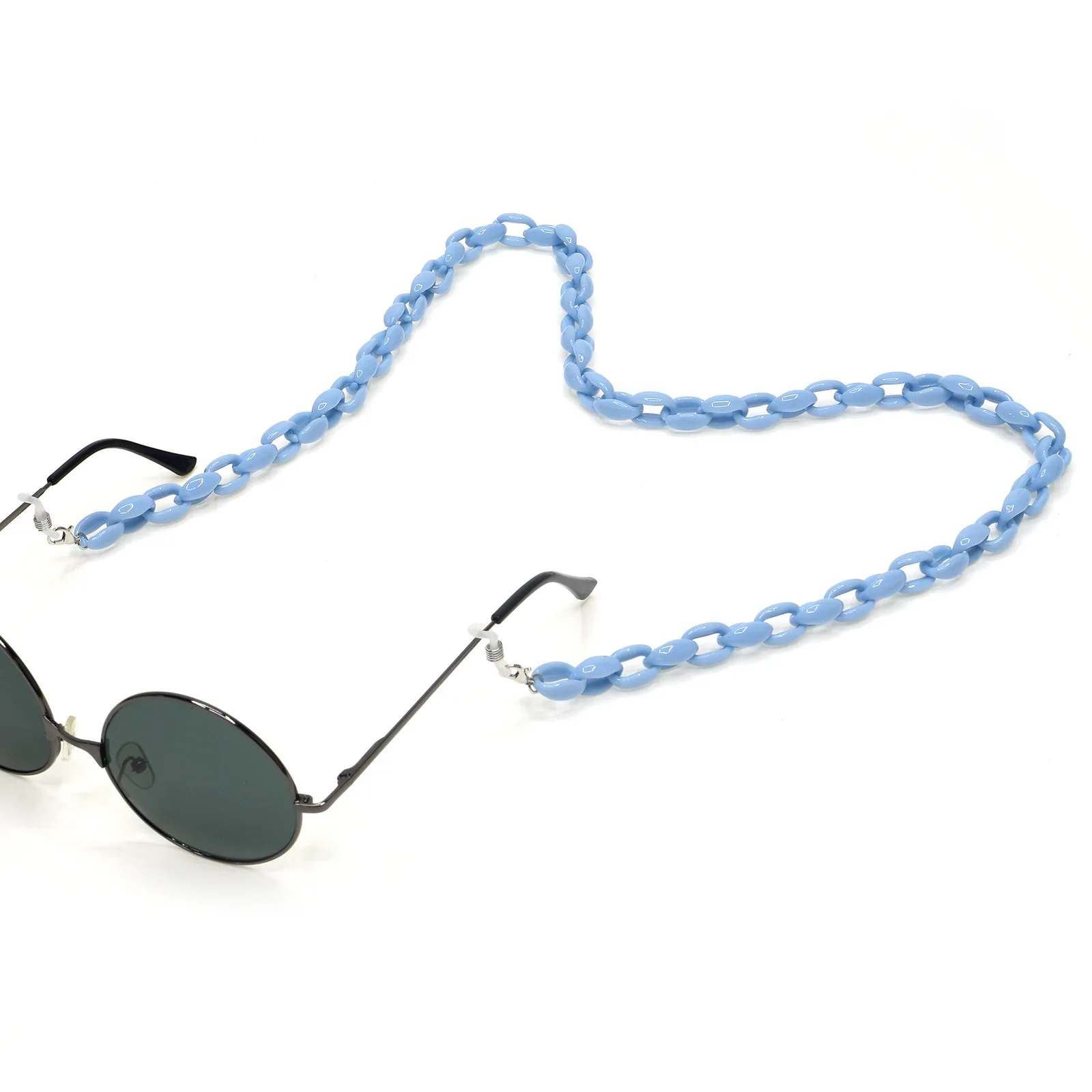 Solid Color Acrylic Eyeglasses Chain Fashion Colorful Chunky Acrylic Sunglasses Adjustable Holder Strap