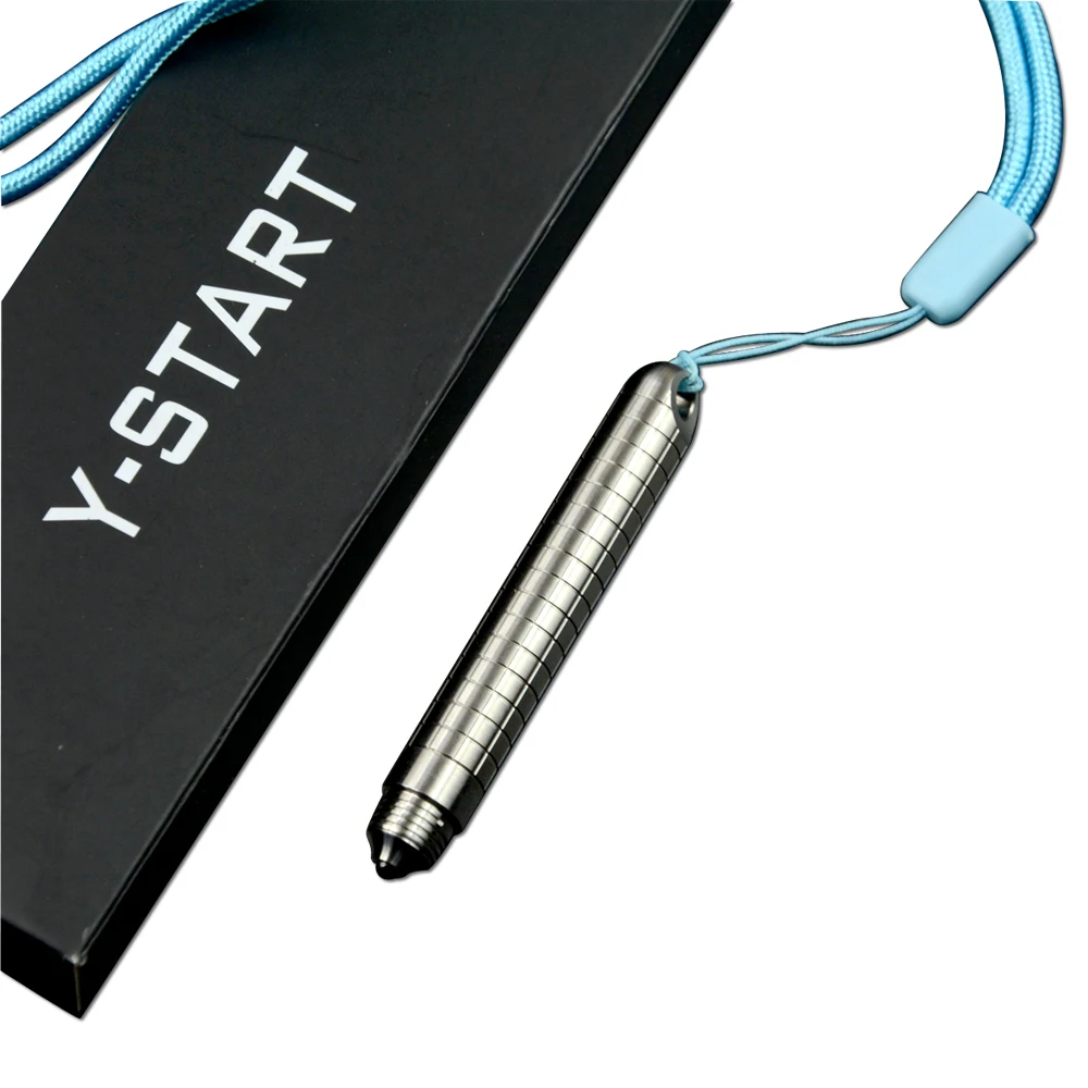 Y-START Tactical Pen Titanium alloy Handle with cord for office keychain outdoor defense EDC tools | Инструменты