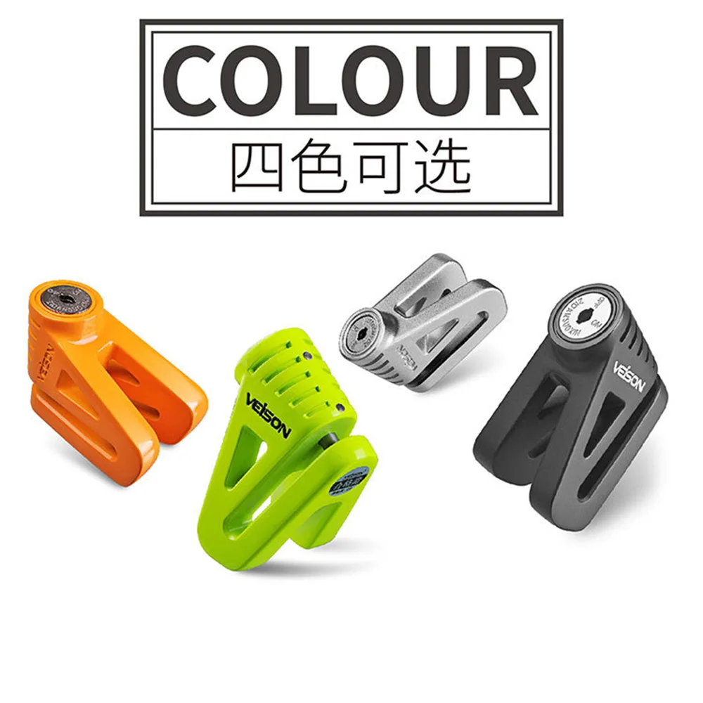 VEISON Stainless Steel Motorcycle Lock Bicycle Theft Pretection Brake Moto Motorbike Lock Waterproof bike Lock