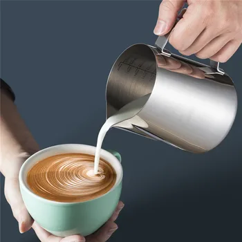 

Stainless Steel Milk Frothing Pitcher Espresso Coffee Barista Craft Latte Cappuccino Milk Cream Cup Frothing Jug Pitcher