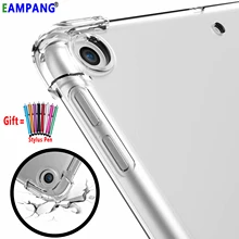 Limpar Gota Resistência Capa de Silicone para Apple iPad 2/3/4 9.7 2017 2018 Air 1 2 5 6 Pro 9.7 11 10.5 12.9 mini 2 3 4 5 10.2 Caso(China)