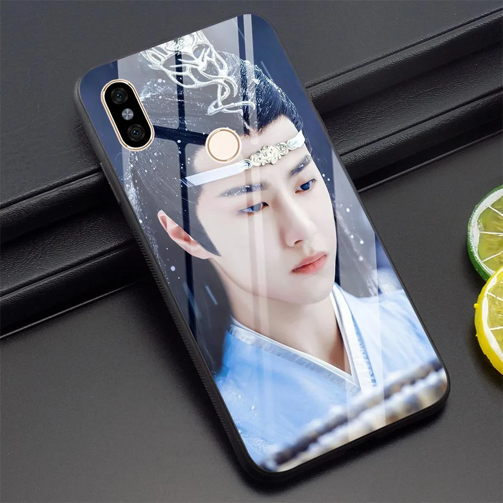 Чехол Wang Yibo Xiao Zhan из закаленного стекла для Xiaomi mi A1 mi A2 8 Lite 9 F1 Red mi 4X 6A Note 5 6 7 Pro - Цвет: K3001303