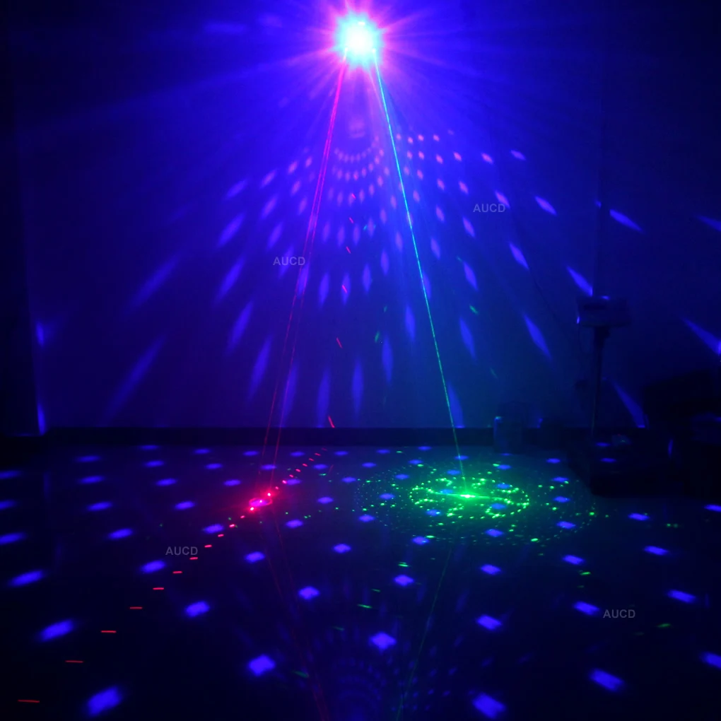 AUCD дистанционный 4 глаз 30 больших узоров RGRG лазерные огни микс RGBW светодиодный диско-шар DMX проектор лампа DJ вечерние шоу сценическое освещение WQ35