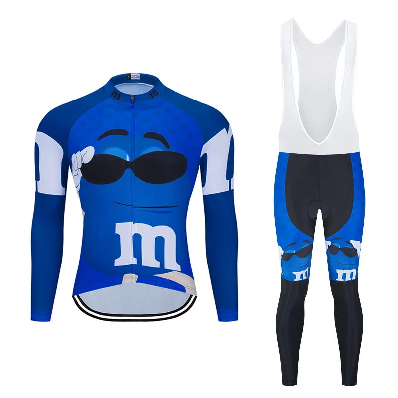 Funny Novelty Long Sleeve Cycling Clothing Sets Breathable MTB Bike Clothing Mens Bicycle Clothes Ciclismo Cycling Jersey CT022