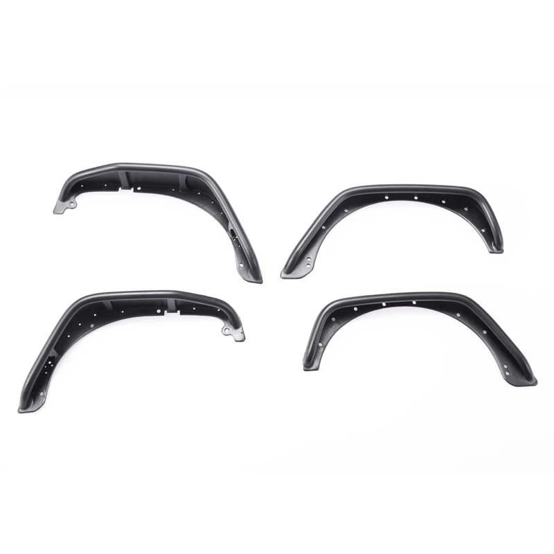 

4pcs ABS Plastic Front Rear Wheel Eyebrow Fender 324mm Wheelbase For 1/10 RC Crawler Car TRX4 Axial Scx10 JK Wrangler