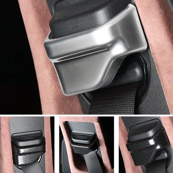 

2 Pcs For Mercedes Benz C Class W205 2015 2016 2017 2018 ABS Accessories Interior Safety Seat Belt Decoration Cover Trim