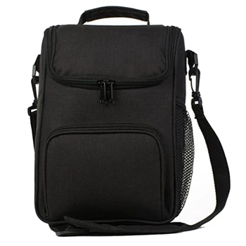 

JHD-Thermal Insulated Lunch Bag for Women and Men, Work School, Boys, Girls, Boys, with Shoulder Strap, Water Bottle Holder