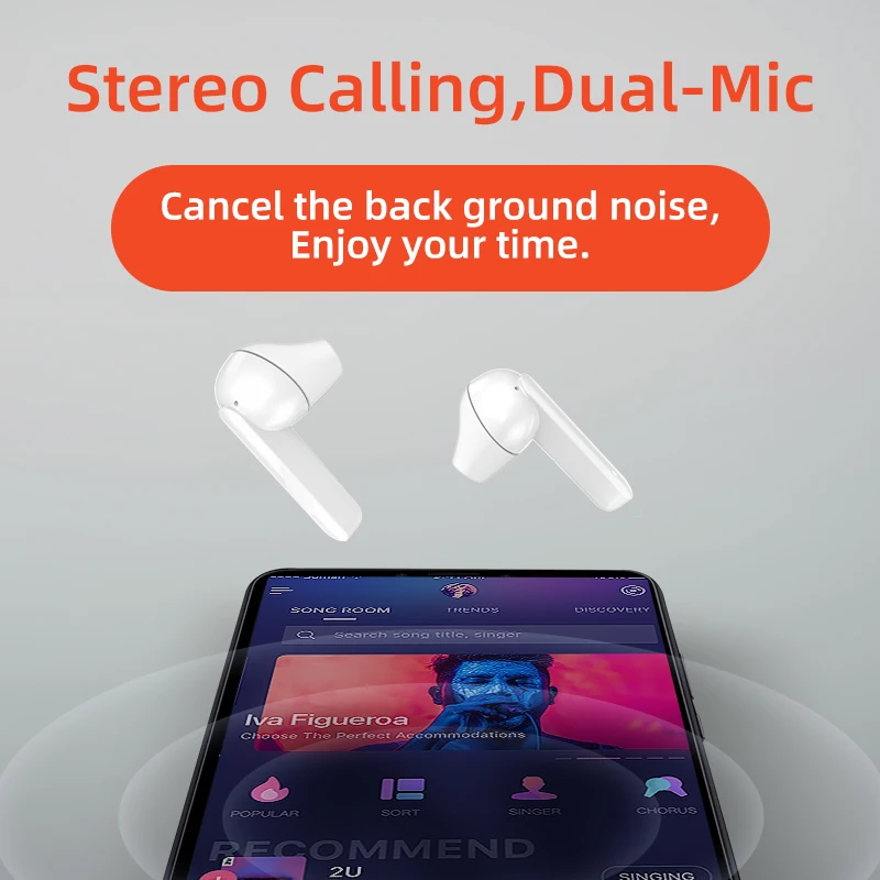 Беспроводные наушники QCY T3 TWS сенсорные Bluetooth V5.0 3D Stereo 2 микрофона|Наушники и