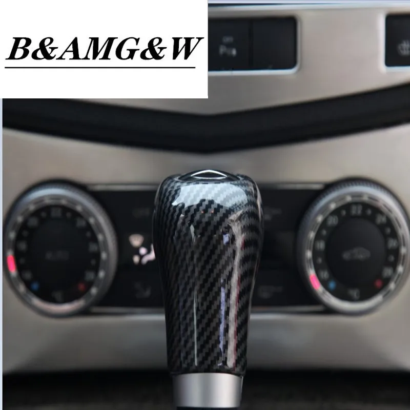 

For Mercedes w204 w212 car modification ABS Gear Shift Cover car stickers and decals styling For C E A G class CLS accessories