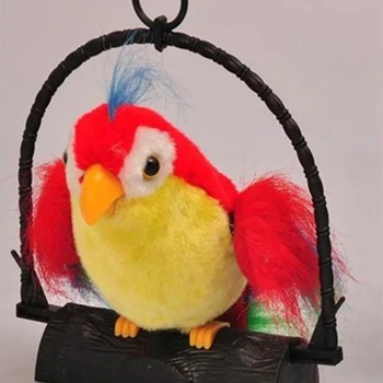 

Simulation Recording Funny Kids Toy Birthday Gift Imitate Talking Electric Parrot Repeat Voice Prank Home Decor Mimics Hanging