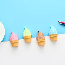 Креативная Пластиковая точилка для карандашей в форме груши с двумя отверстиями для мороженого и одним отверстием, новинка, школьные канцелярские принадлежности