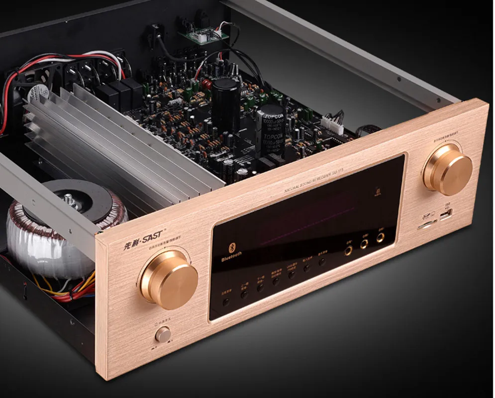 SU-115 усилитель 5,1 канальный 900 Вт/hifi Bluetooth USB/SD без потерь декодирование домашний ktv усилитель/три микрофона караоке хор