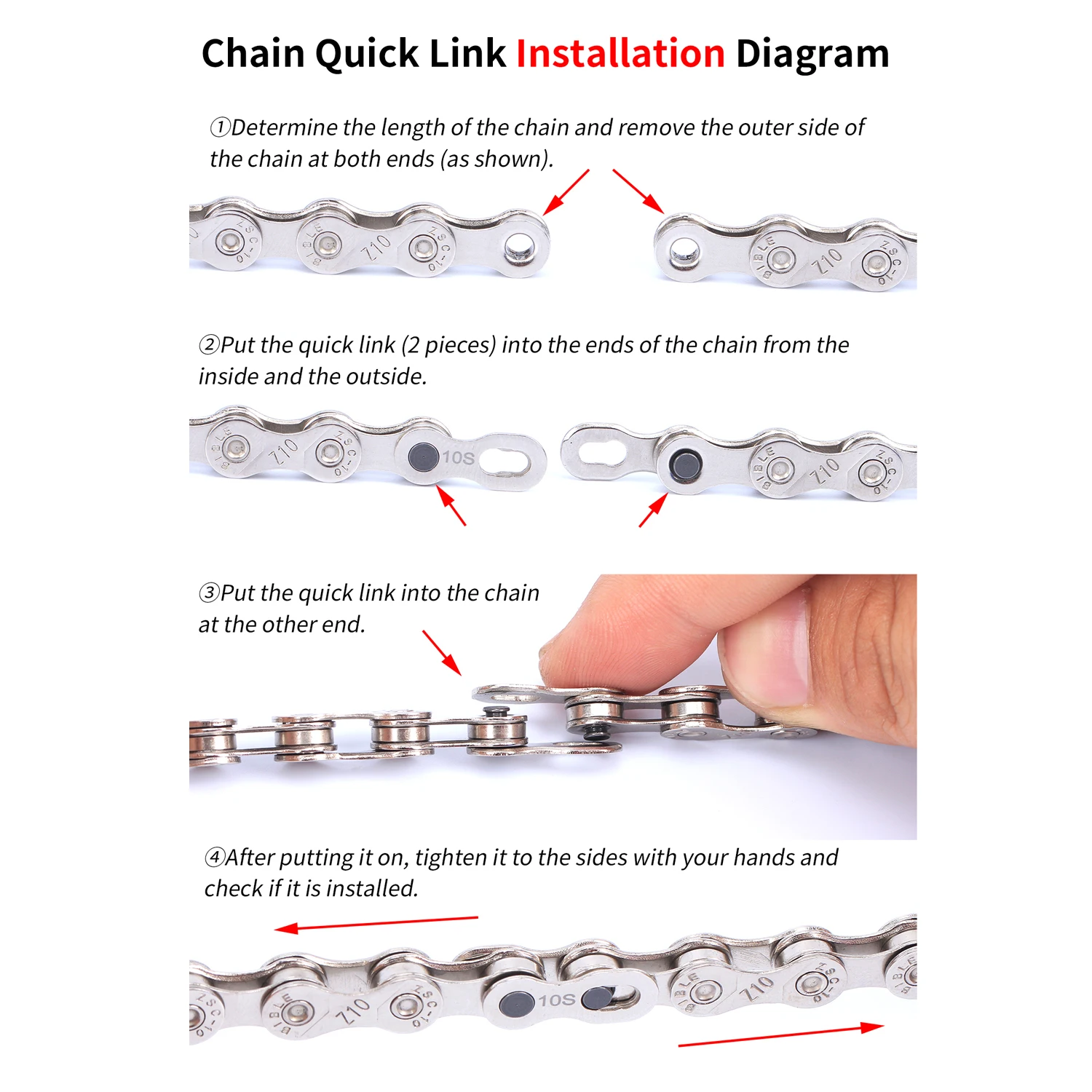 Flash Deal 5 Pairs Risk Universal Mountain Road Bike Connecting Chain Quick Link Connector Bicycle Missing Master Link 6/7/8/9/10/11 Speed 5 Flash Deal 5 Pairs Risk Universal Mountain Road Bike Connecting Chain Quick Link Connector Bicycle Missing Master Link 6/7/8/9/10/11 Speed 5