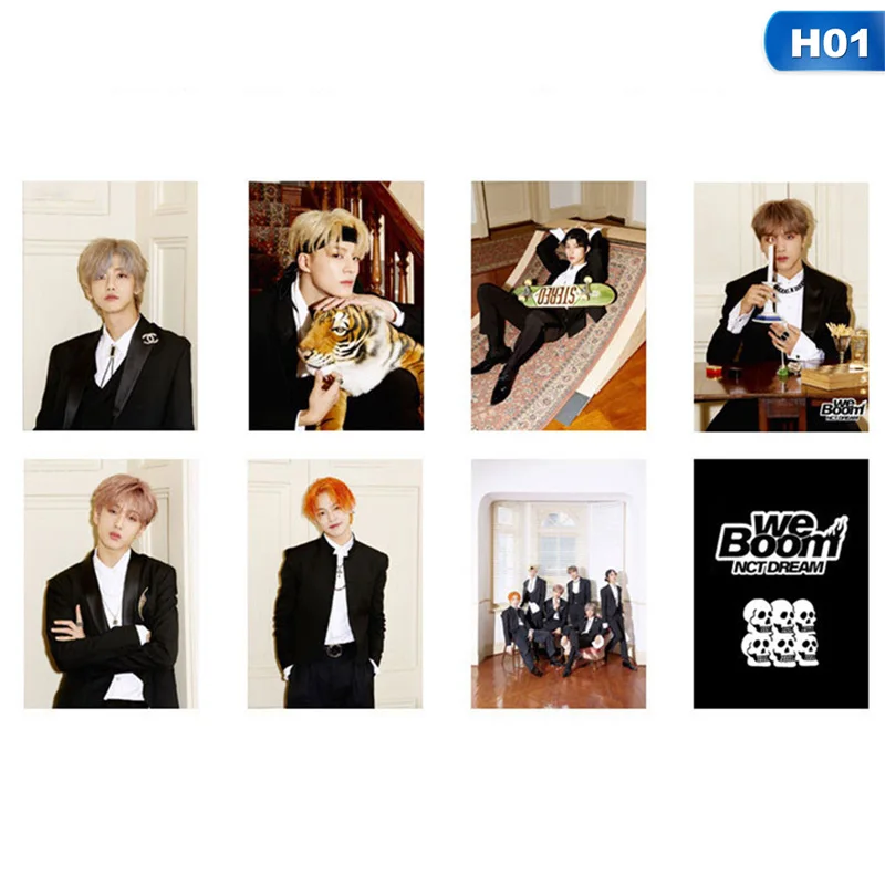 7 шт./компл. K-POP NCT127 NCT мечта ломо карты плакат самодельные бумажные фото карты вентиляторы коллекция подарков - Цвет: 1