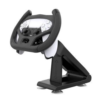 

Gaming Steering Wheel with Bracket for Playstation 5 PS5 Car Racing Games Professional Handle Controller