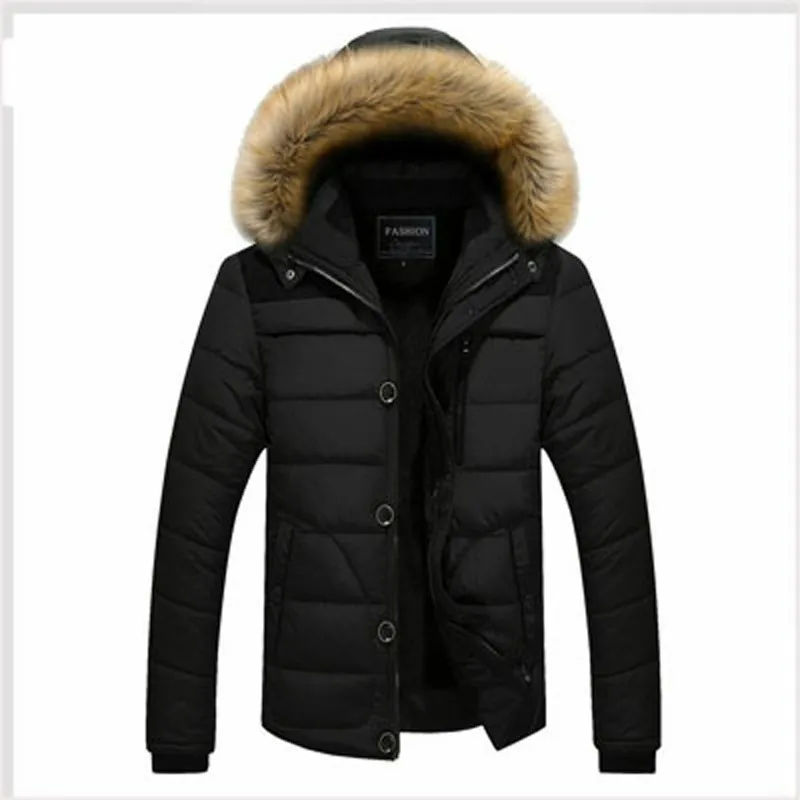 Новинка Amazon зимняя мужская куртка мужская хлопковая куртка пальто с капюшоном Повседневная мужская теплая хлопковая куртка большого размера плюс бархат