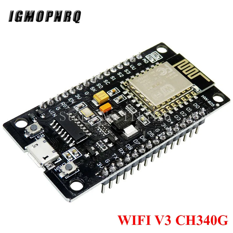 Узел разработка микроконтроллеров комплект V3 CH340 NodeMCU+ Мотор Щит Wifi Esp8266 Esp-12e diy rc игрушка дистанционное управление Lua IoT умный автомобиль Esp12e - Цвет: V3 CH340G