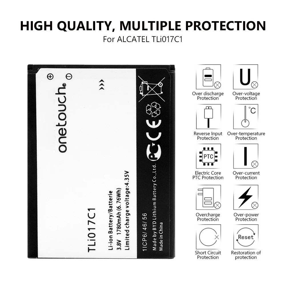 Аккумулятор TLI017C1 для Alcatel One Touch PIXI 3 4 5 дюймов 5019D 5017D 5017A 5017X 5017 5027B литий ионный