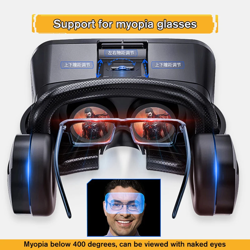 VRPARK J20 3D очки виртуальной реальности очки 3 D очки гарнитура шлем для iPhone Android игры смартфон с контроллерами