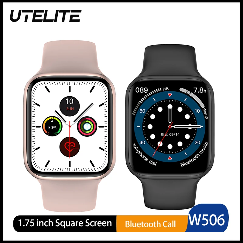 UTELITE-reloj inteligente M33 para hombre y mujer, pulsera resistente al agua IP68 con llamadas, Bluetooth, frecuencia cardíaca, ECG, IWO 14 W506, PK W56 W66, 1,75 pulgadas
