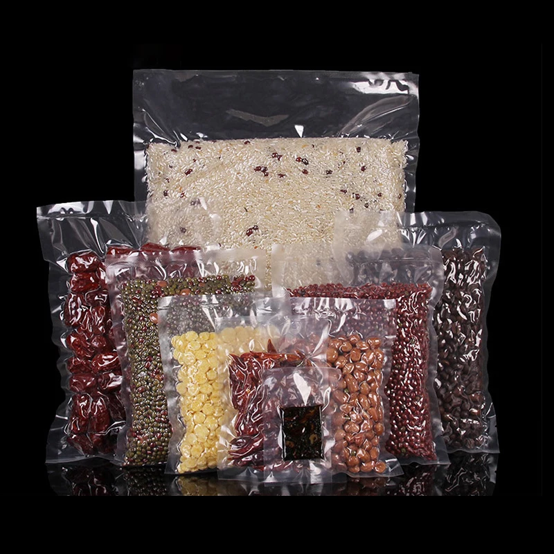 High Temperature Cooking Vacuum Transparent Packaging Bag Heat Seal Plastic Microwave Oven Save Food Meat Snack Cooked Freezer