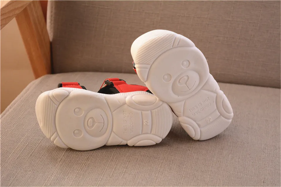 Summer Baby Boys Girls Shoes Kids Beach Sandals for Boys Soft Leather Bottom Non-Slip Closed Toe Safty Shoes Children Shoes