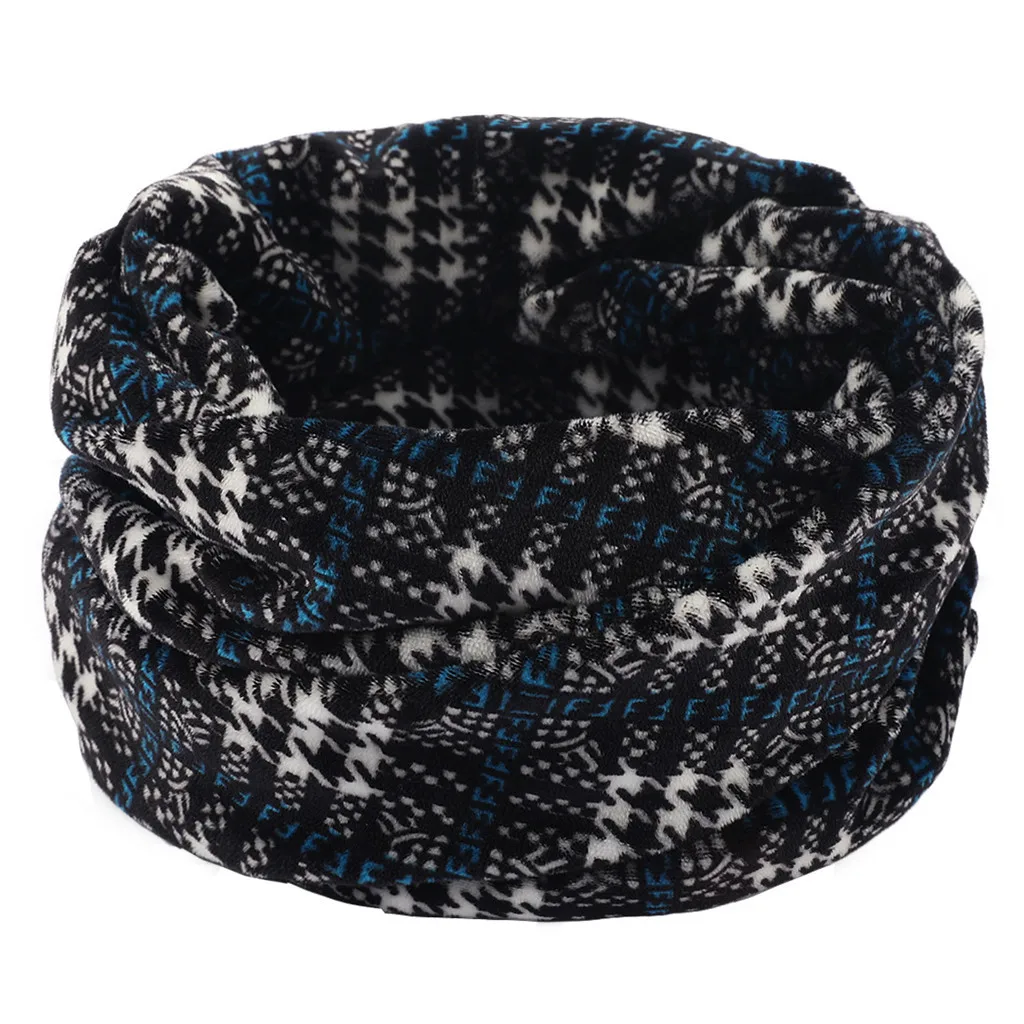 40scarf Шапка и шарф 2019Top Женская двухсекционная однотонная вязаная шапка сохраняющая тепло шейный платок зимняя шапка - Цвет: 40scarf