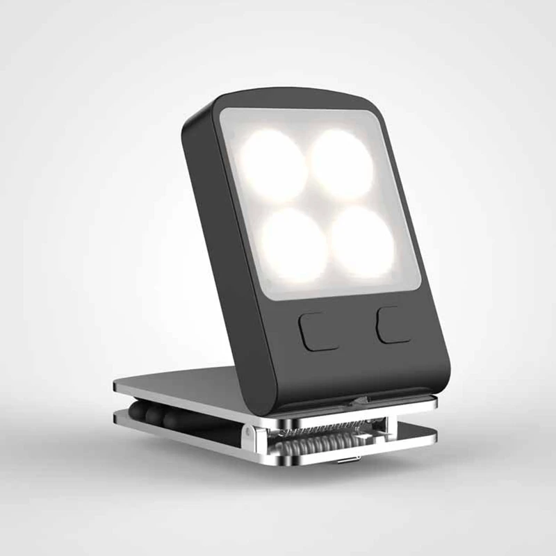 

Fold Night Lamp Portable LED Book Light Dimmable Detachable Flexible Clip USB LED Light Rechargeable Reading Lamp