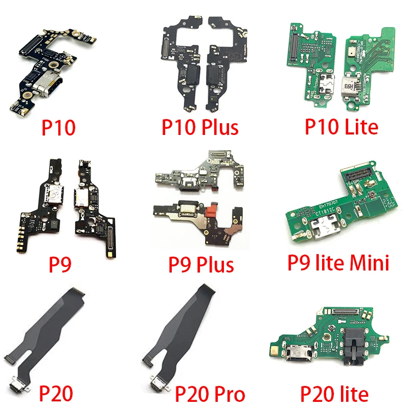 Гибкий зарядный кабель плата для микрофона Huawei P10 Plus P20 Pro P30 P9 P8 lite 2017 Mini Charger Port Dock