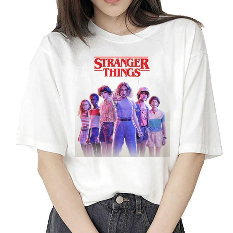 Футболка stranger things 3 t Eleven, женская новая футболка, футболка Stranger Things, хипстерские футболки, графическая футболка, женская футболка с буквенным принтом