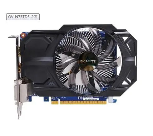 Оригинальная Видеокарта GIGABYTE GTX 750 Ti 2 Гб 128 бит GDDR5, видеокарты для nVIDIA Geforce GTX 750Ti Hdmi Dvi, используемые карты VGA