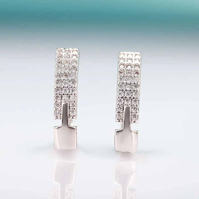 silver MAIKALE, новые модные серьги с цирконием кубической огранки для женщин, хорошее ювелирное изделие, длинные серьги из розового золота, изысканные ювелирные изделия для свадебной вечеринки - Окраска металла: silver