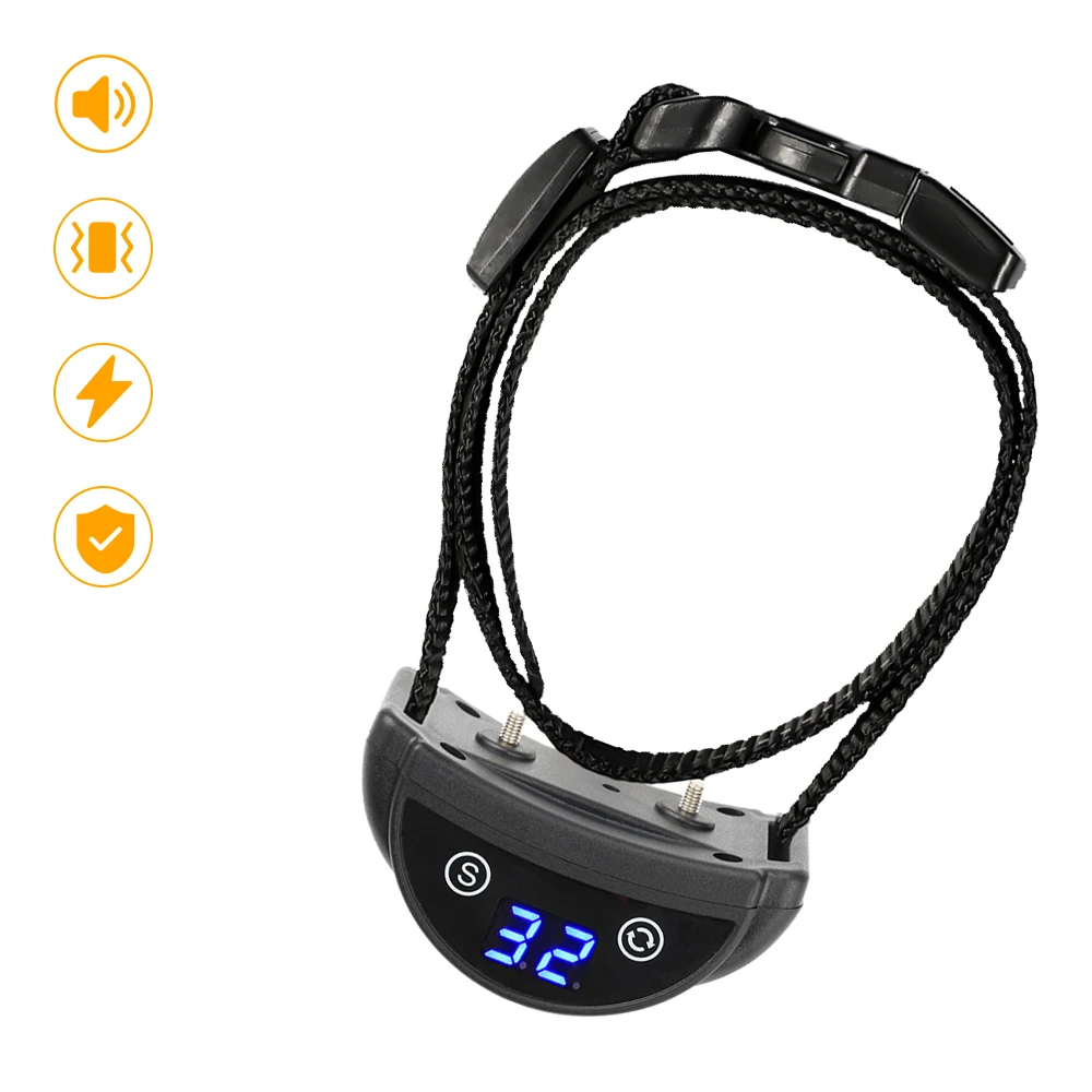 Ошейник Paipaitek Bark Stop Shock светодиодный ошейник с цифровым дисплеем 60 дней