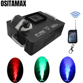 

1500w Smoke Fog Machine Remote Stage DJ Smoke Generator 24x3w RGB LEDS Smoke Machine Equipment Vertical for Disco Party Show