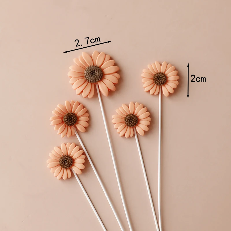 48 Stück Cupcake-Topper Mit Blumenmotiv – 6 Designs, Je 9 Cm Lang, Für Geburtstag & Babyparty