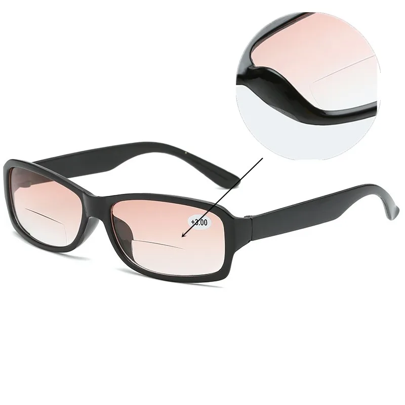 

2019 New Black Progressive Multifocal Reading Glasses Men Women Bifocal Magnifying Presbyopic Glasses 1.0 2.0 2.5 3.0