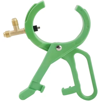 

R-134A Can Tap for R22 R12 Refrigerant 2-In-1 Side Bottle Opener Connecting 1/4 SAE and 1/2 Acme Thread