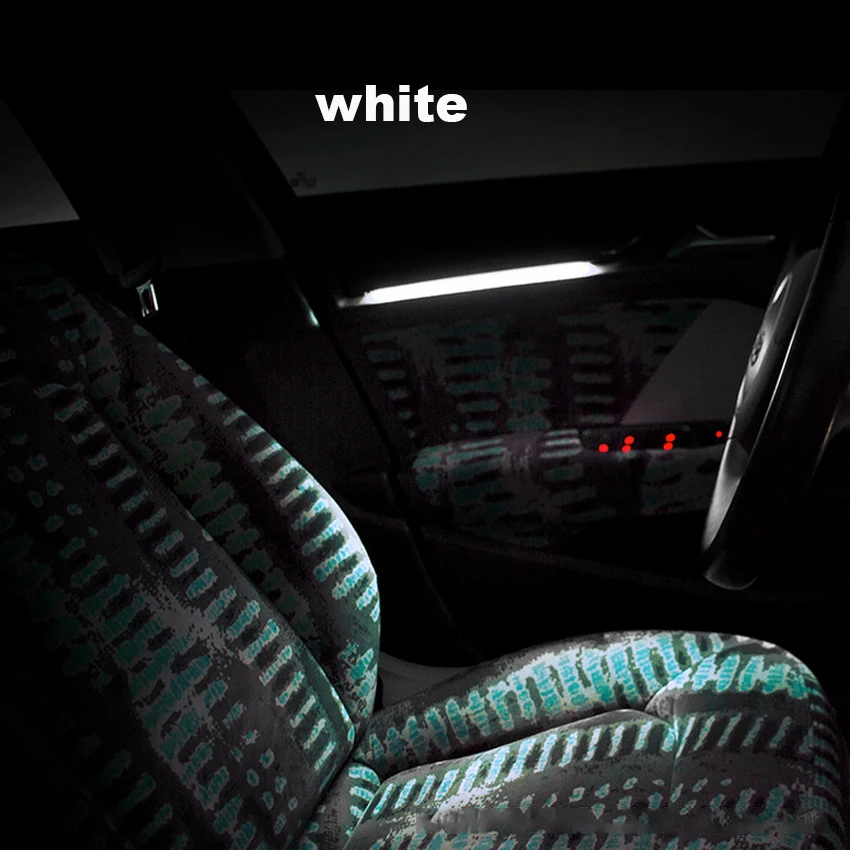 3 Applicable for Audi A3 S3 ambient light special blue and white dual color 11 color LED atmosphere light for car interior decorat