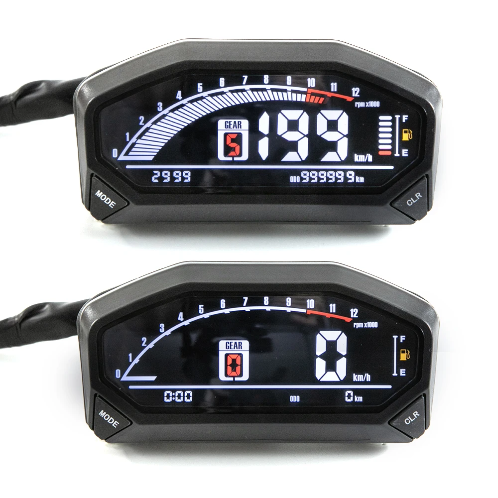 Moto universel numérique LCD rétroéclairé par LED indicateur de