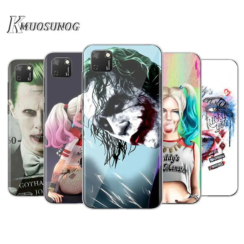 

Cool Joker and Harley Quinn for Huawei Honor 9S 9A 9C 30 20 10i 9X Lite 8X 20 10 10i 9 Lite 8C 8A 7C 7A Pro Phone Case