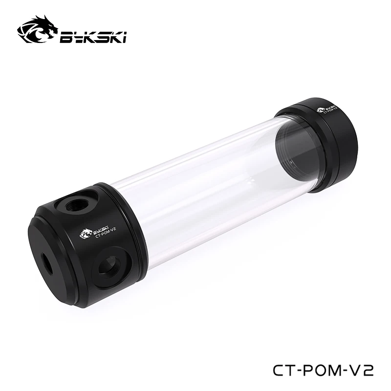 Bykski Computer Water POM Tank 200MM PC WaterCooling Liquid Build Reservoir 4 X G1/4&quot Support Use With Copper CT-POM-V2 | Компьютеры и