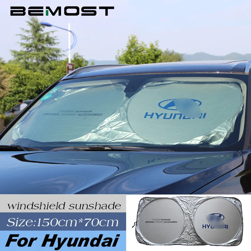 BEMOST Защита от солнца на лобовое стекло автомобиля для hyundai Accent Elantra Solaris IX35 I20 Tucson I30